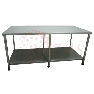 MAI-220110 MESA DE ACERO INOXIDABLE 220 x 110 CM