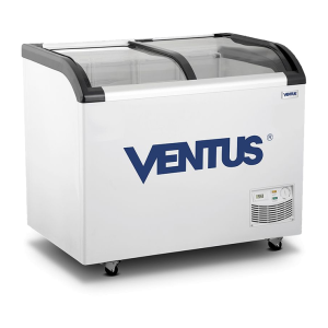 CTV-220Q CONGELADOR DUAL TAPA VIDRIO CURVO VENTUS