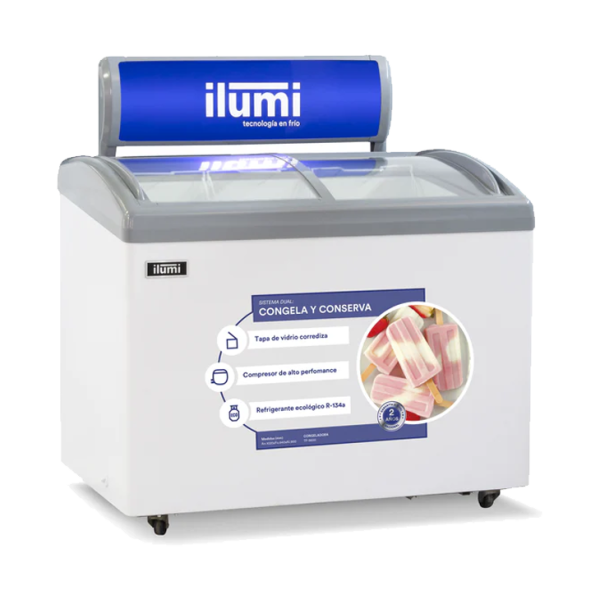 TF-3600 CONGELADOR TAPA VIDRIO  ILUMI