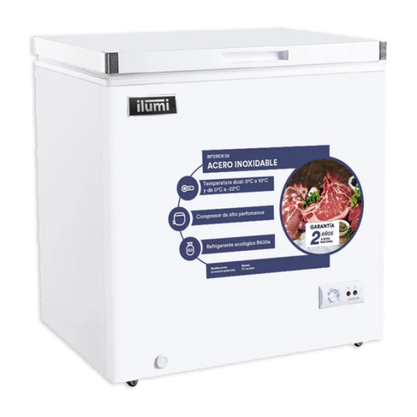 TFI-1100WH CONGELADOR TINA DE ACERO  ILUMI